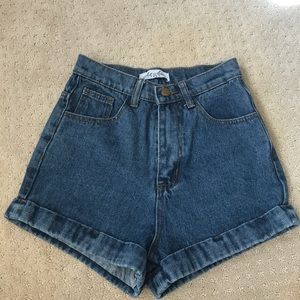 American Apparel look-a-like high waisted shorts